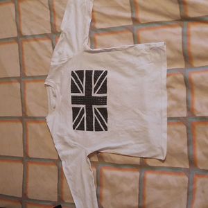 A Great Britain flag long sleeve shirt from Zara's